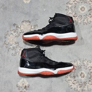 Nike Air Jordan 11 XI Retro Bred Black Red - Mens Size 12